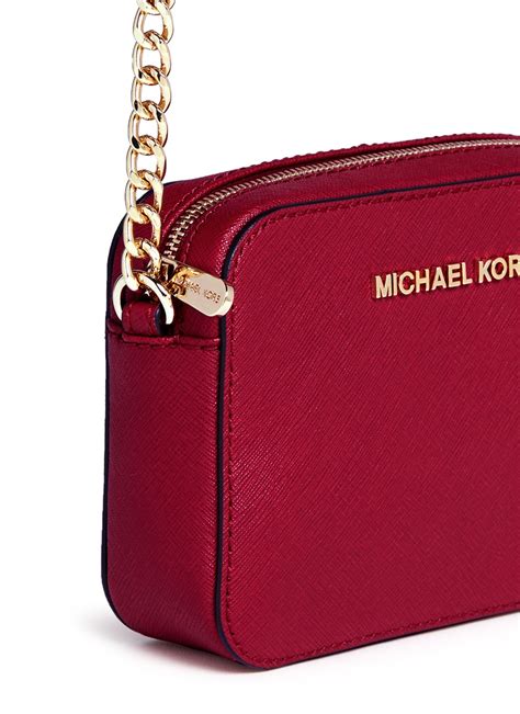 michael kors women's mk2381 saffiano red leather watch|Women's Red Styles .